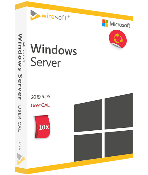 MICROSOFT REMOTE DESKTOP SERVICES 2019 - 10 PACK USER CAL