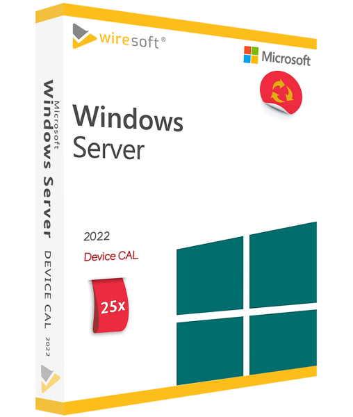 MICROSOFT WINDOWS SERVER 2022 - 25 PACK DEVICE CAL